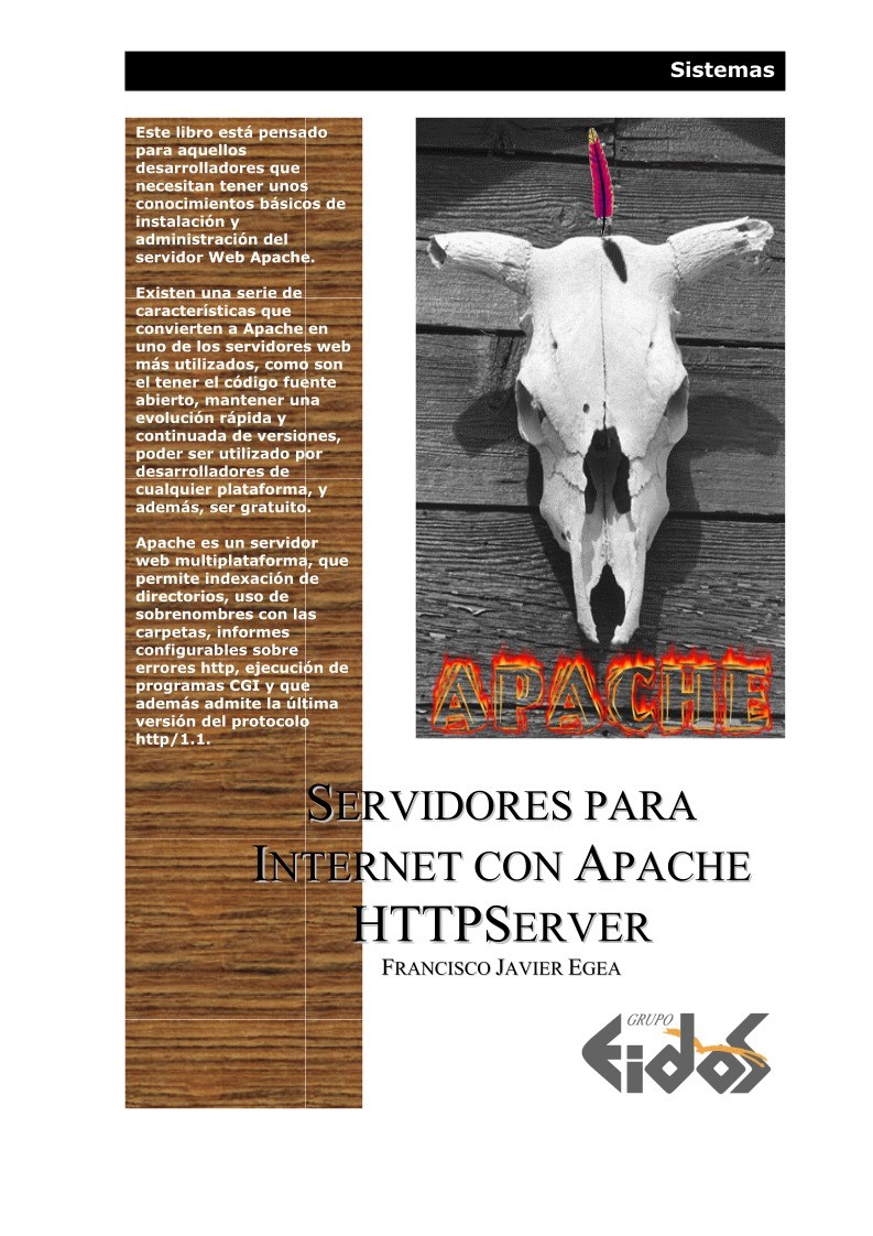 Imágen de pdf Servidores para Internet con Apache HTTPServer